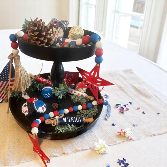 Sets of 4 Fake   cookies| Faux cookies | False  cookies patriotic - Picture 10 of 10